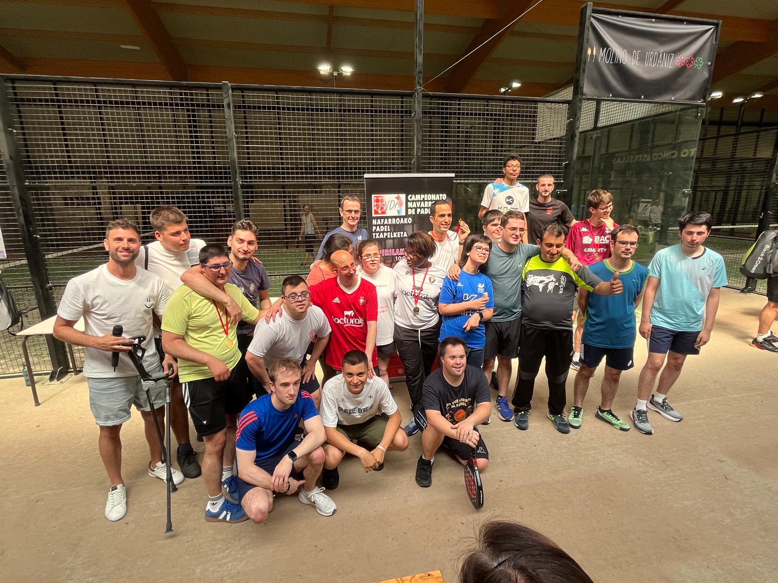 Agradable jornada del Campeonato Navarro de P&aacute;del Adaptado